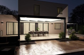 Pergola toiture plate Concept Alu