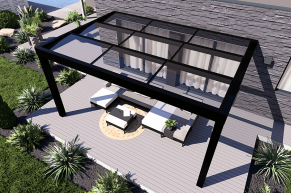 LA Pergola toiture vitrée Concept Alu