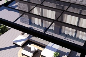 Pergola toiture vitrée