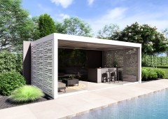 Pool House LA Pergola Concept Alu