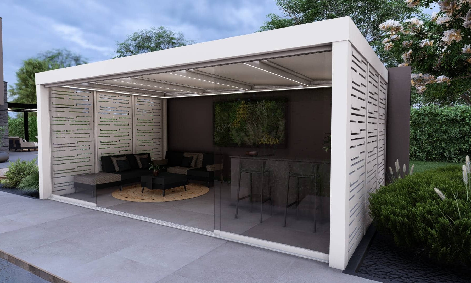 Pool House LA Pergola Concept Alu